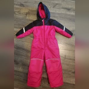 4T PINK/BLACK SNOW SUIT